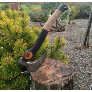 БОРОДАЧ ексклюзивна сокира ручної роботи Сергія Дитюка, Сталь - 65Г, 54 - 58 HRC. Photo 3